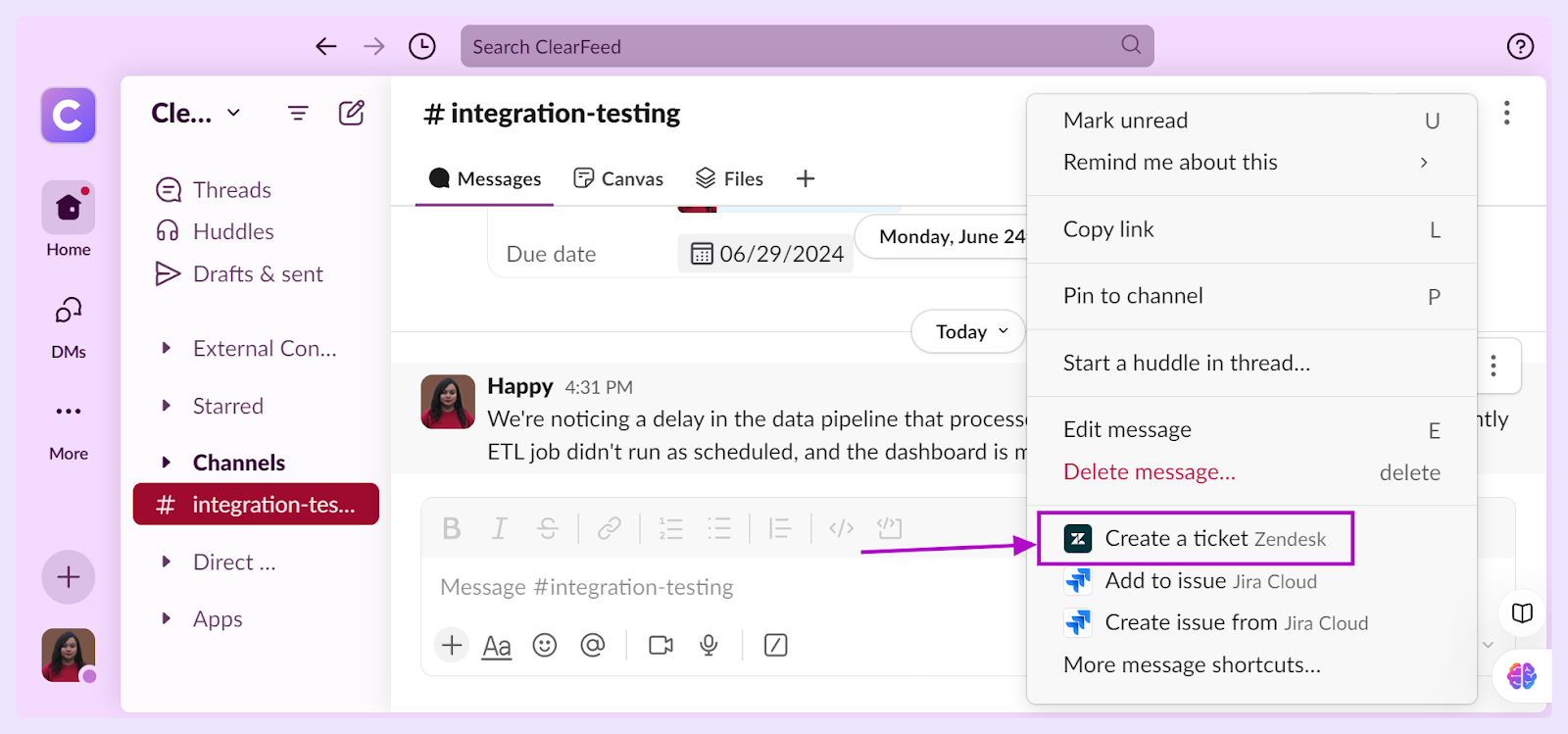 How to Get Started with Slack Zendesk Integration - Step 2: Method #1: Using Zendesk Slack Connector