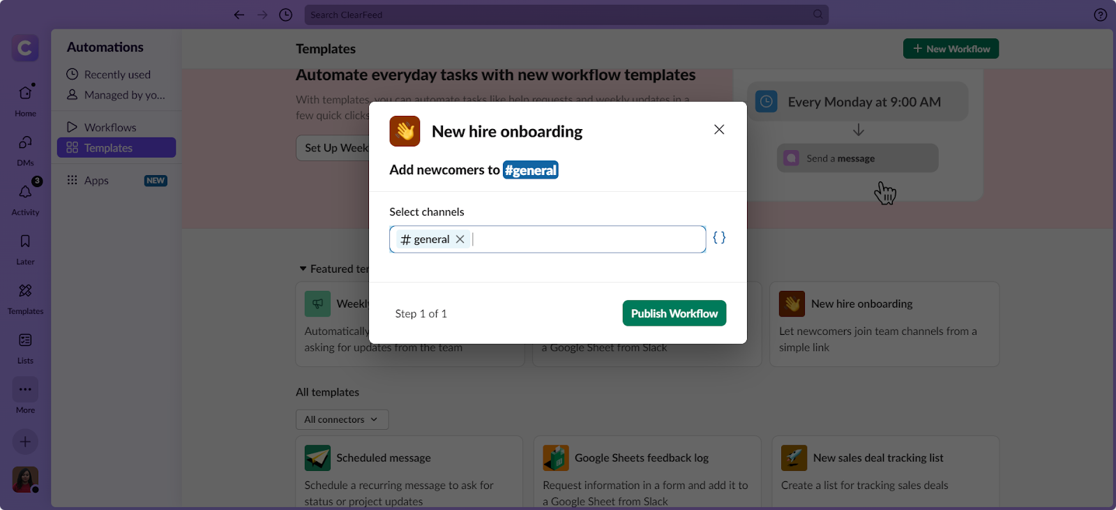 Screenshot of the process to add members to a Slack channel, including input fields for names or email addresses.