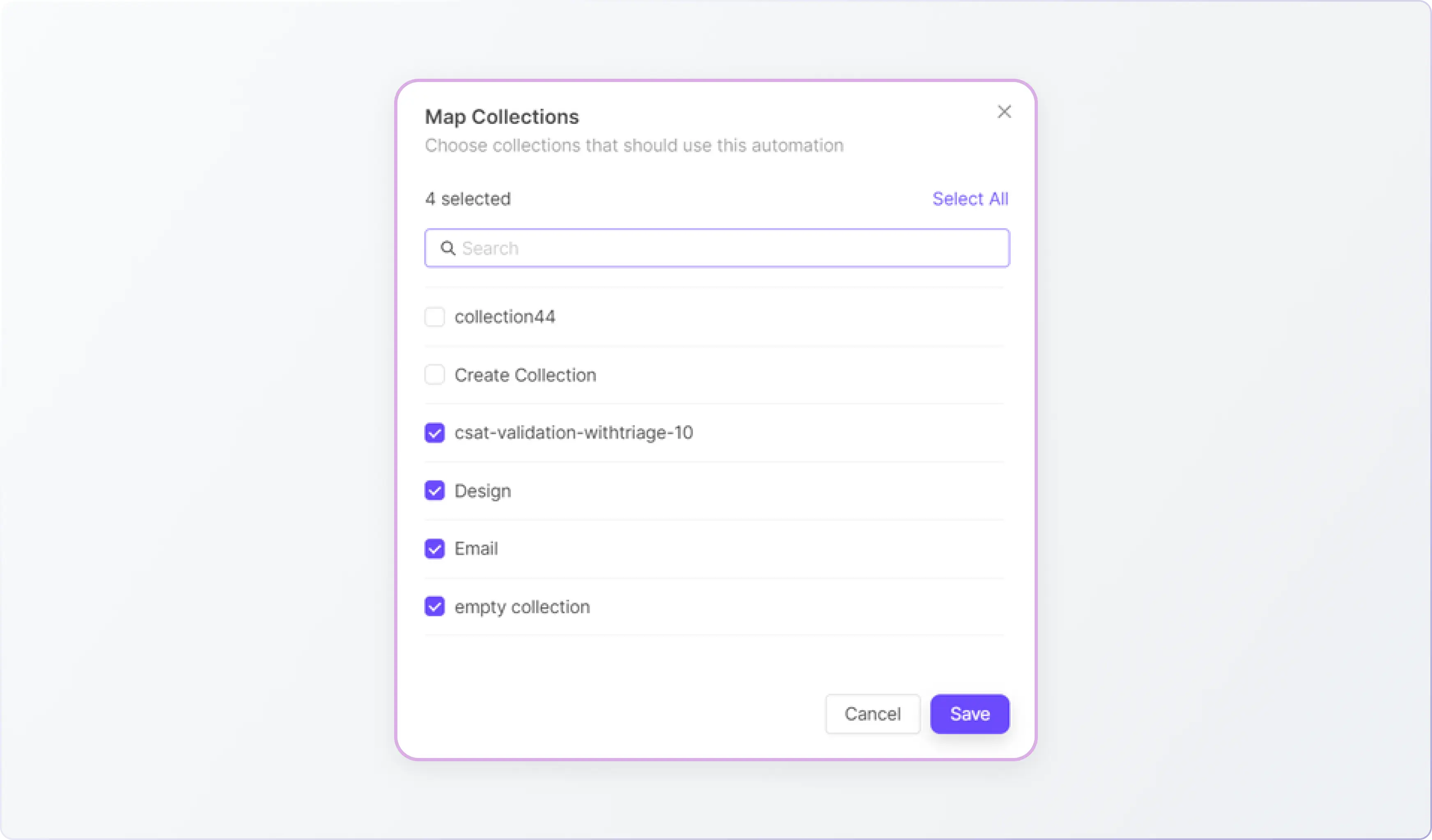 ClearFeed Automations - Map Collections