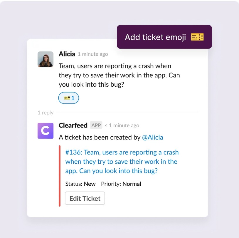 Create Tickets from Slack