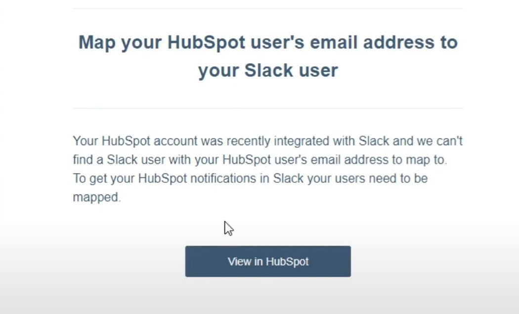 Click on View in HubSpot.