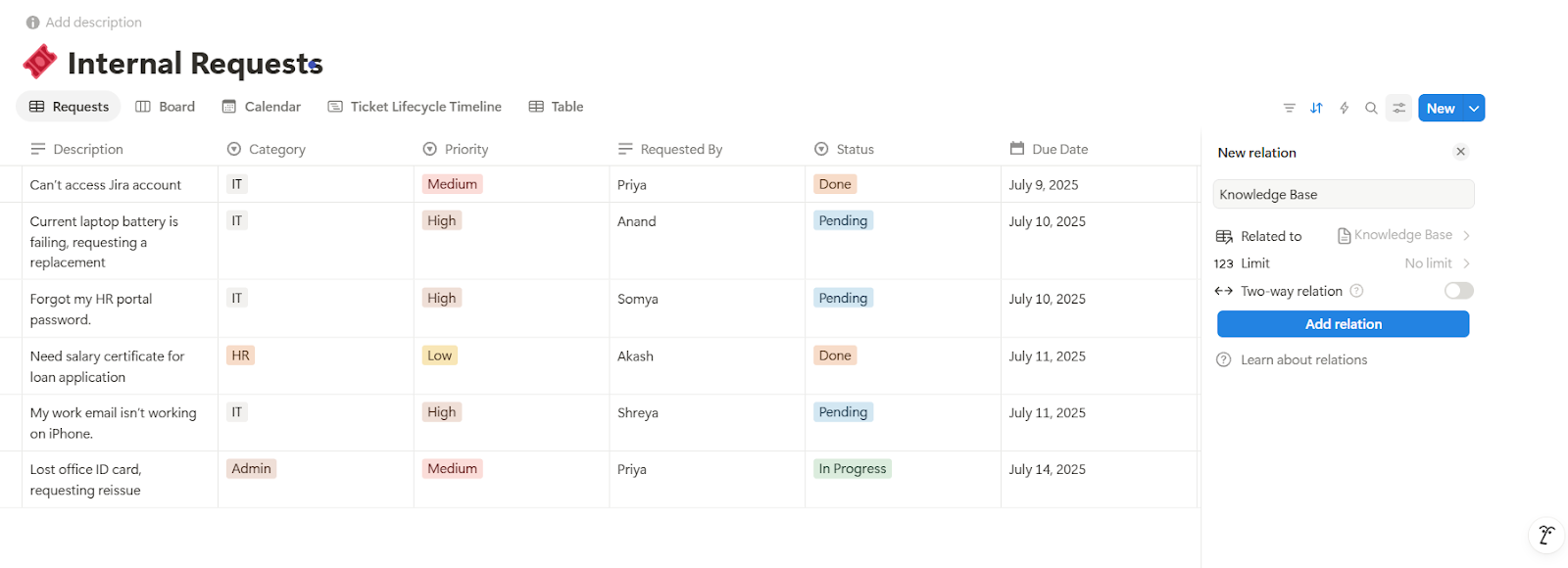 Link a Knowledge Base