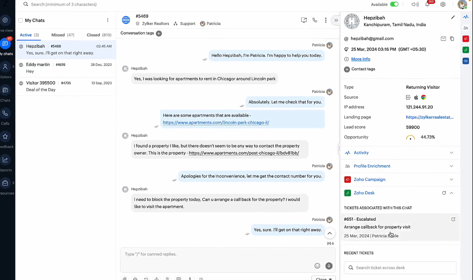 Zoho Desk