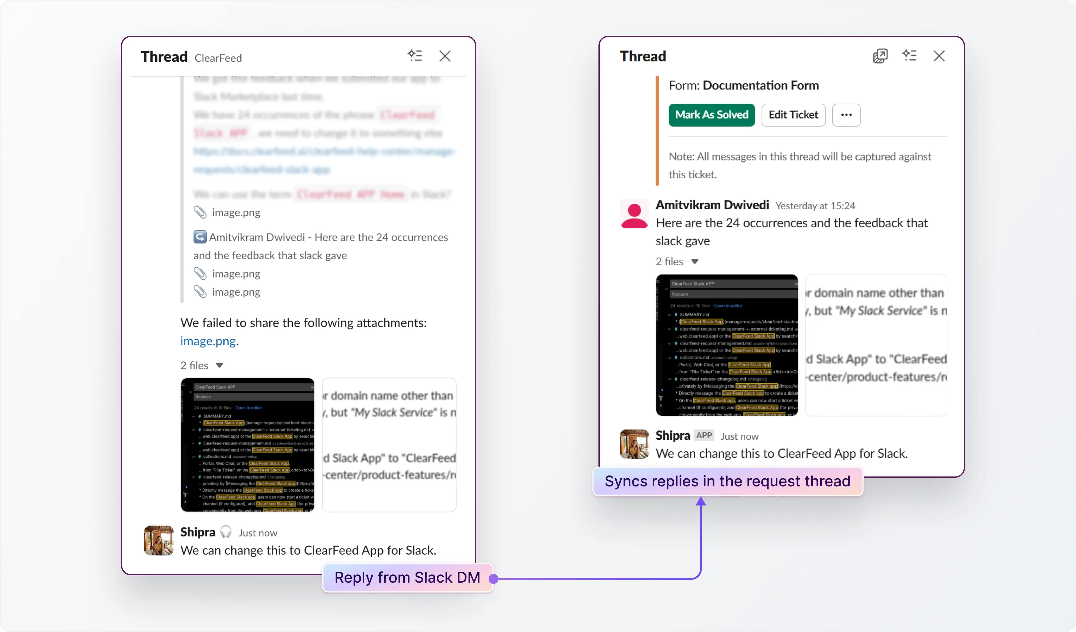 Replies and reactions sync in real-time