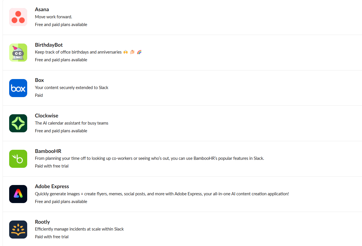Slack Integrations