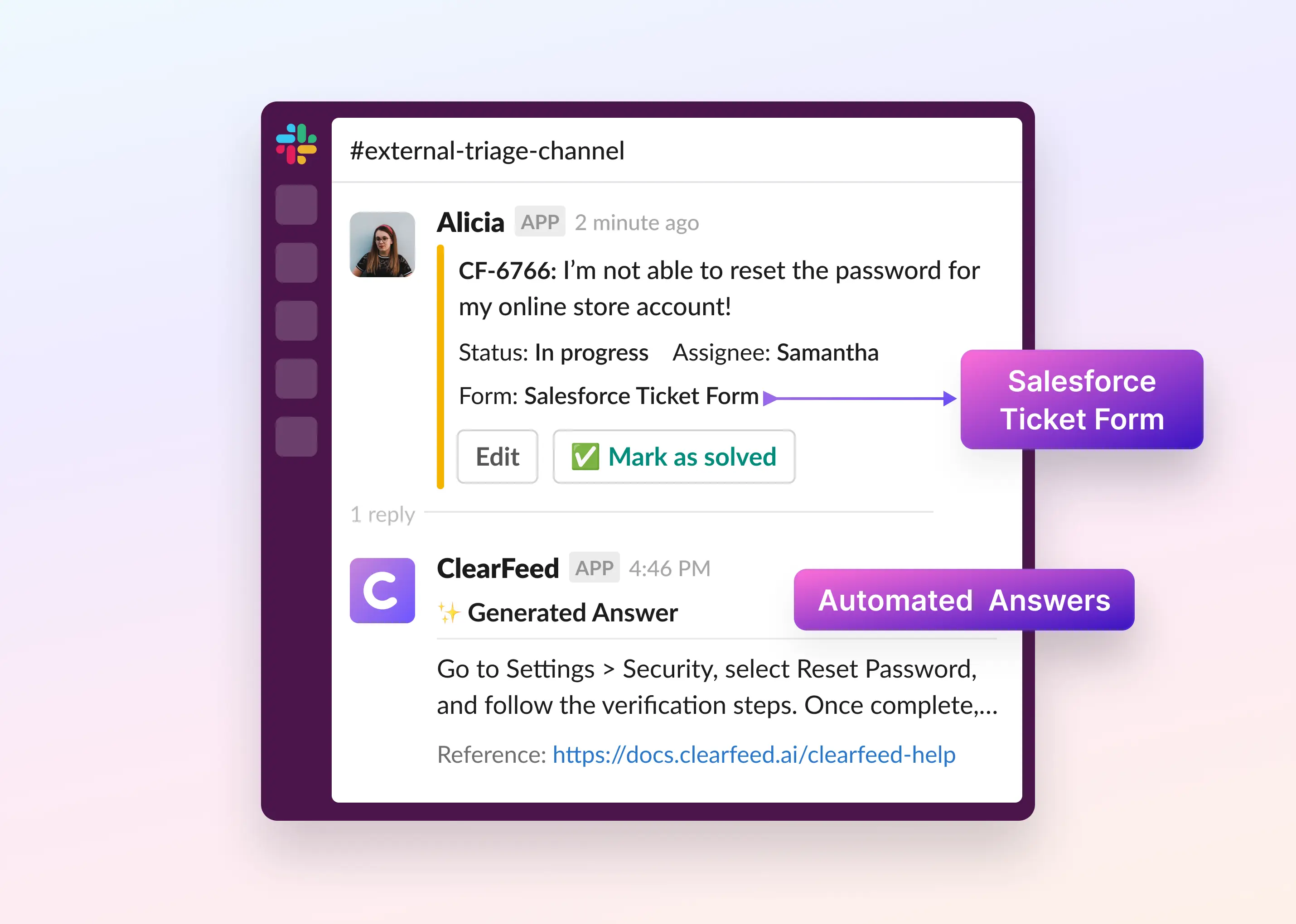New in ClearFeed’s Salesforce Integration: Now, Bring Salesforce Knowledge and Ticket Forms into Slack