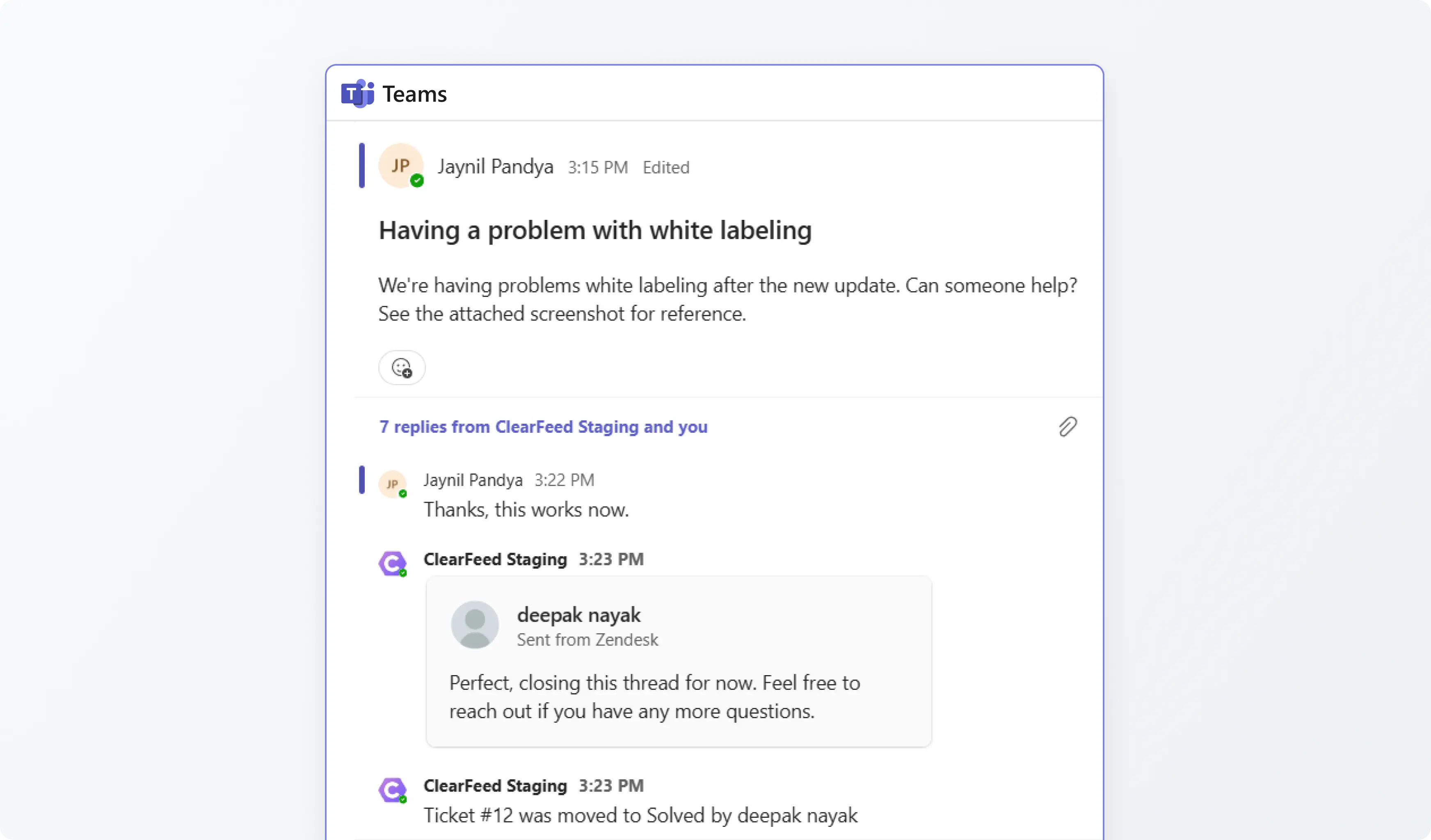 Get Notified About Ticket Updates on MS Teams