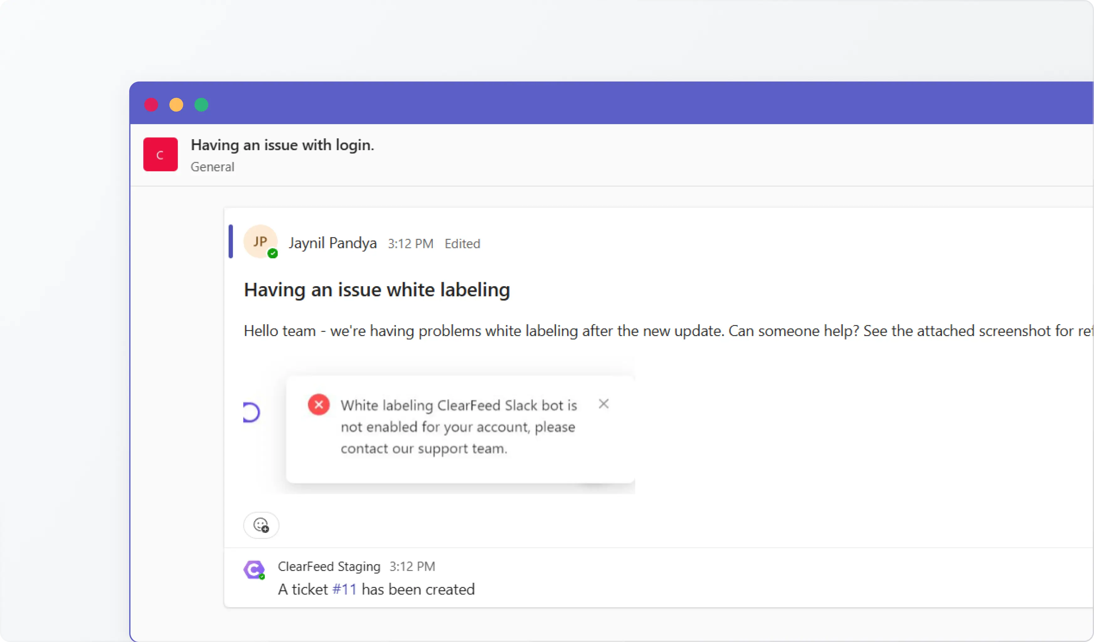 Automatically Create a Ticket for Any Support Request