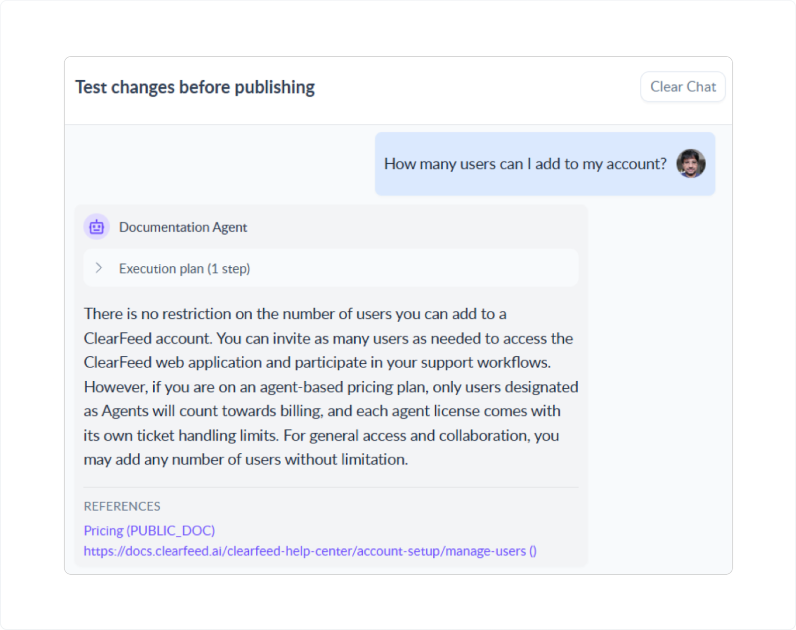 Step 4: Test Your AI Agent