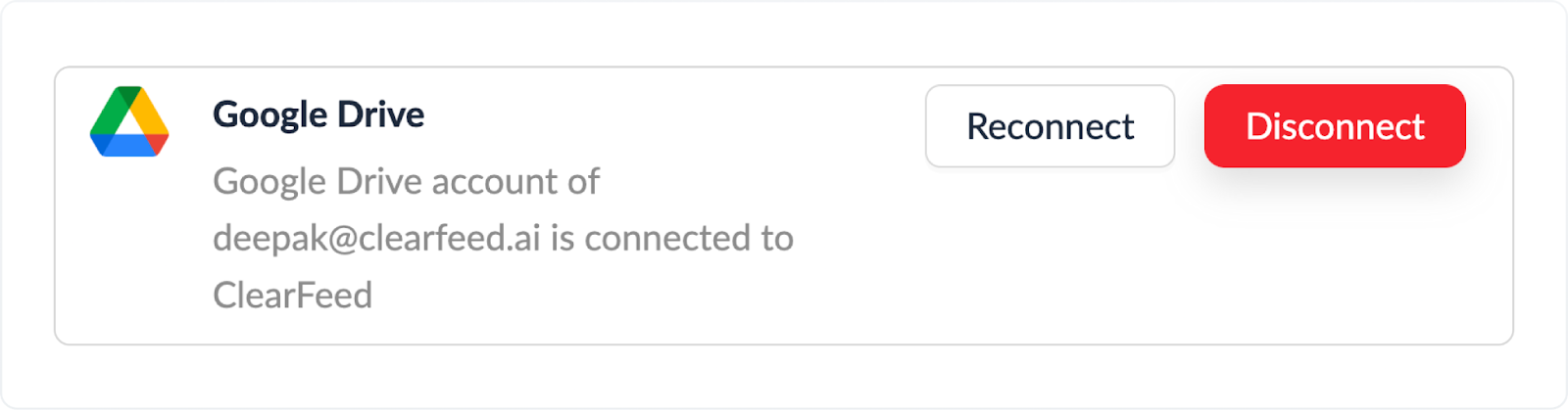 Step 1: Connect Google Drive Workspace to ClearFeed