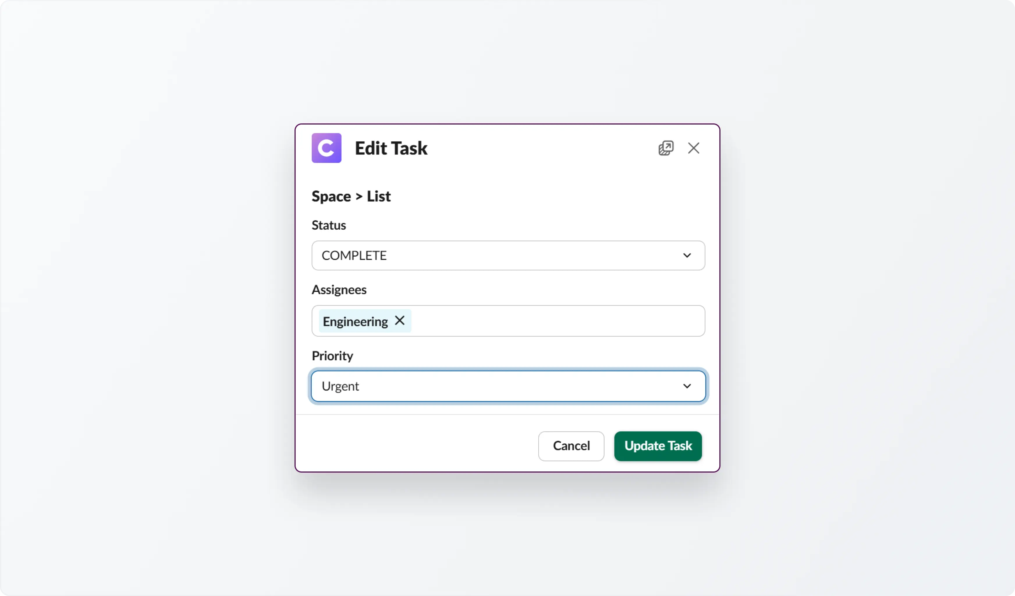 Leverage ClickUp Forms in Slack