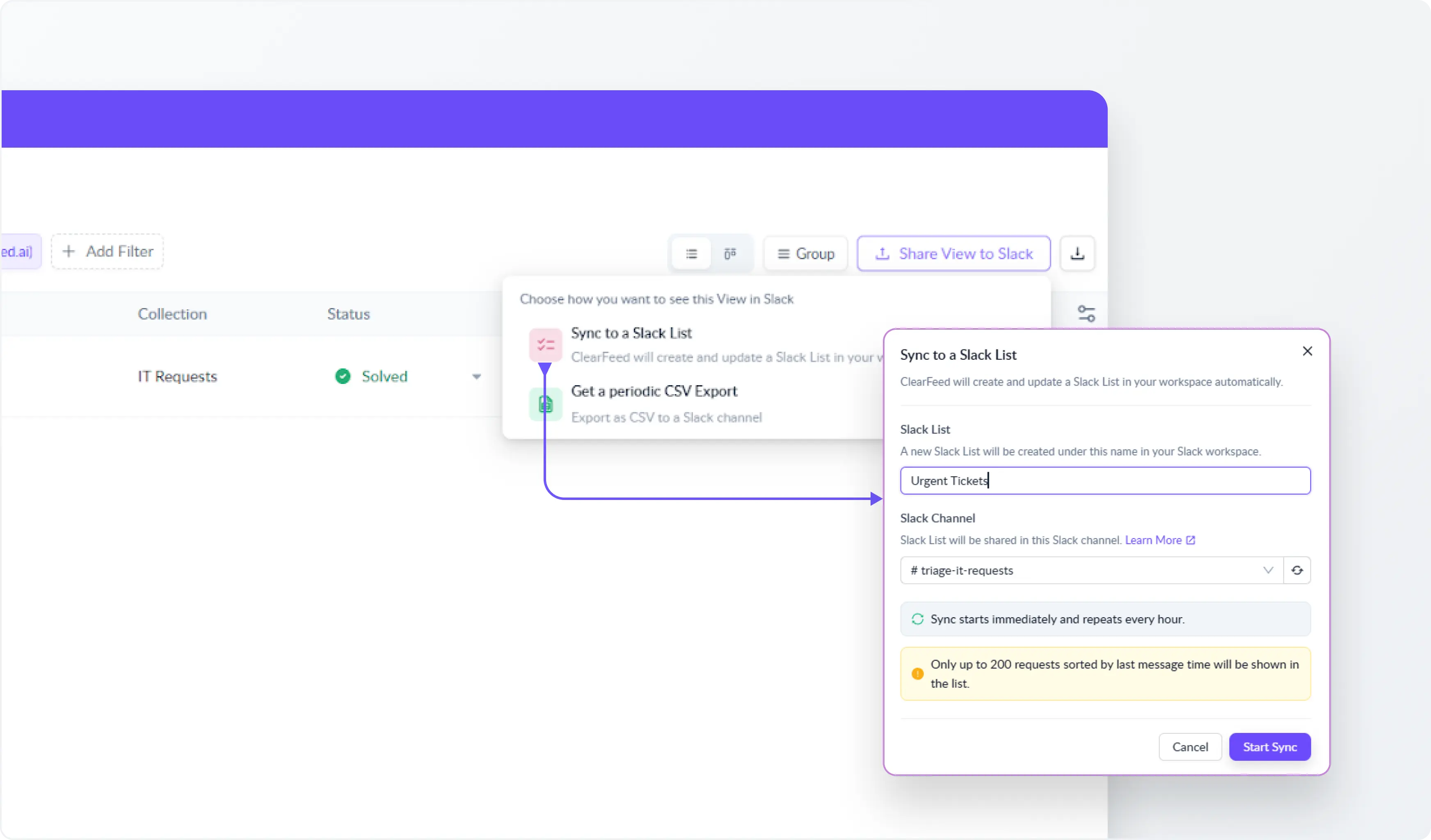 Convert any View into a Slack List