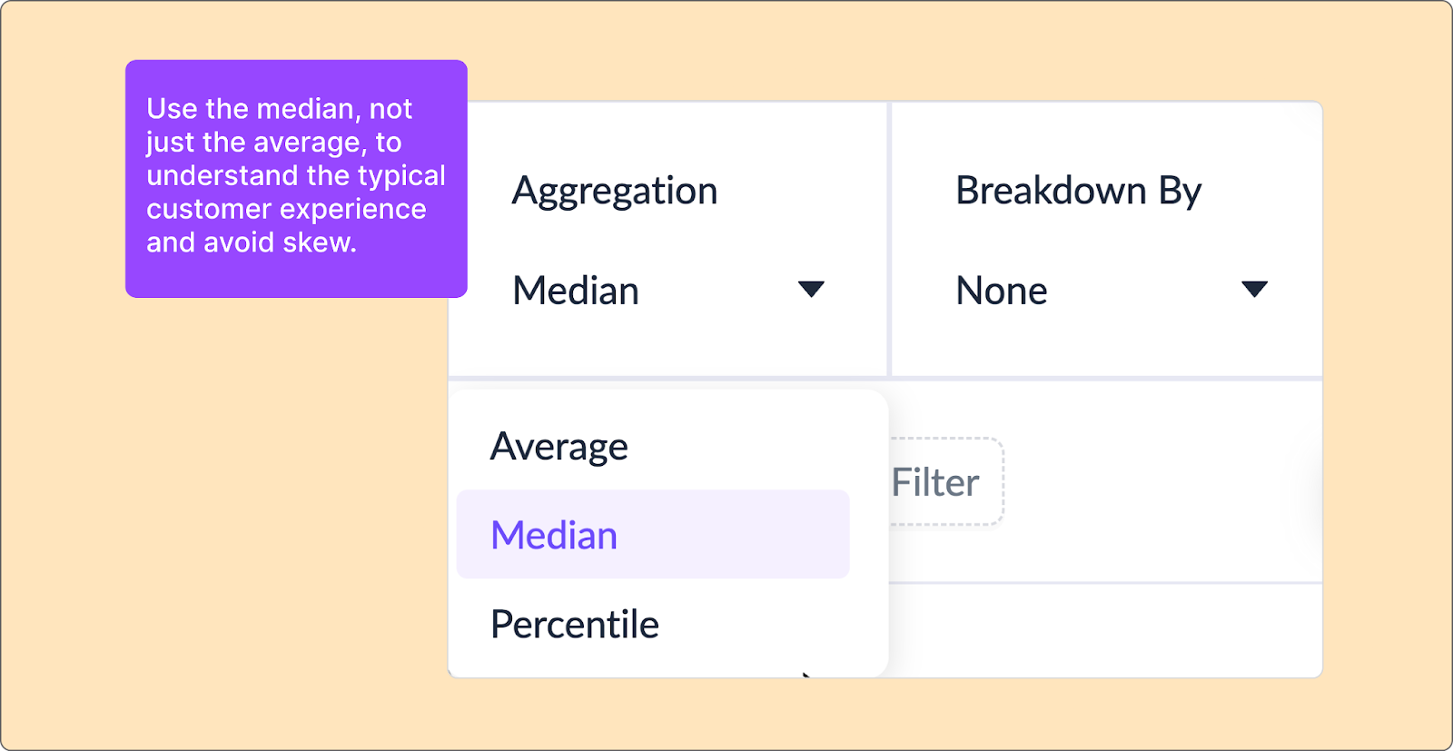 ClearFeed Insights - Aggregation - Median
