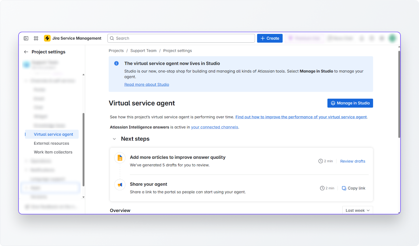 Virtual Service Agent