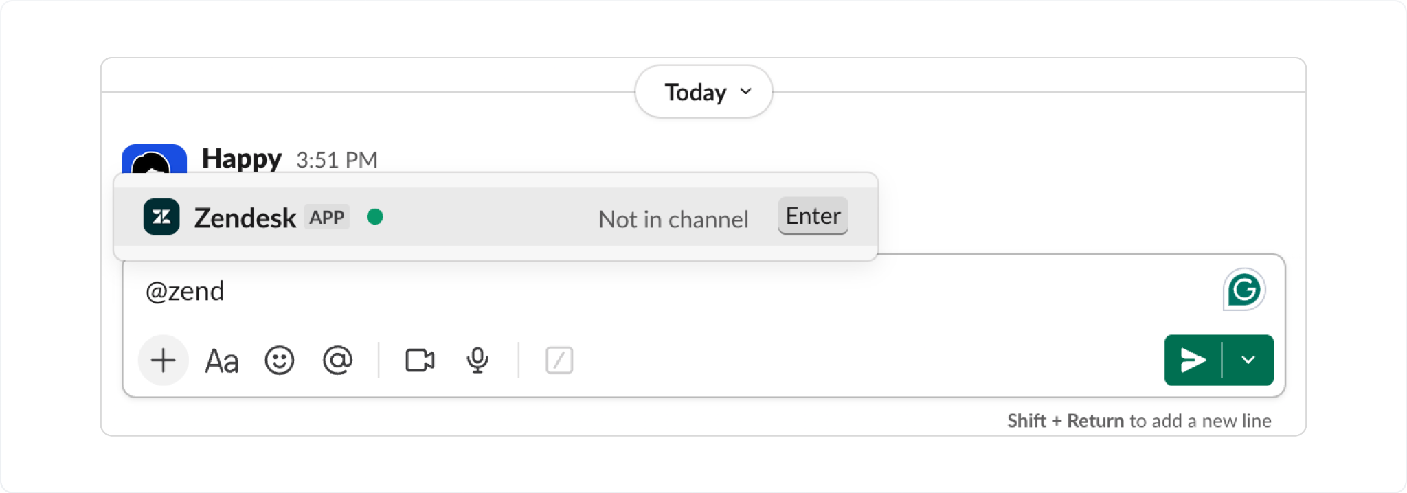 use mention to create a zendesk ticket