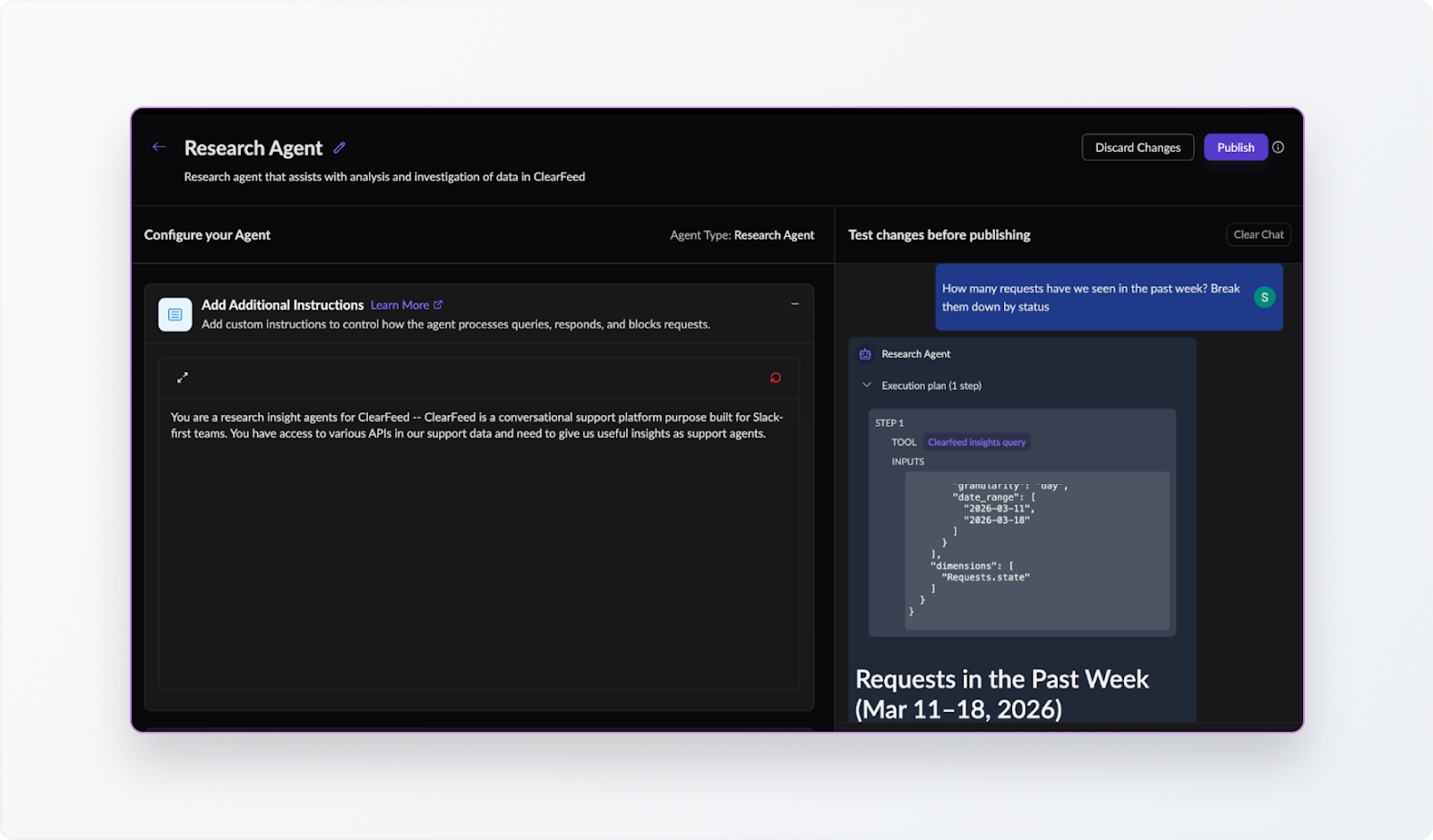 Queries Your ClearFeed Data