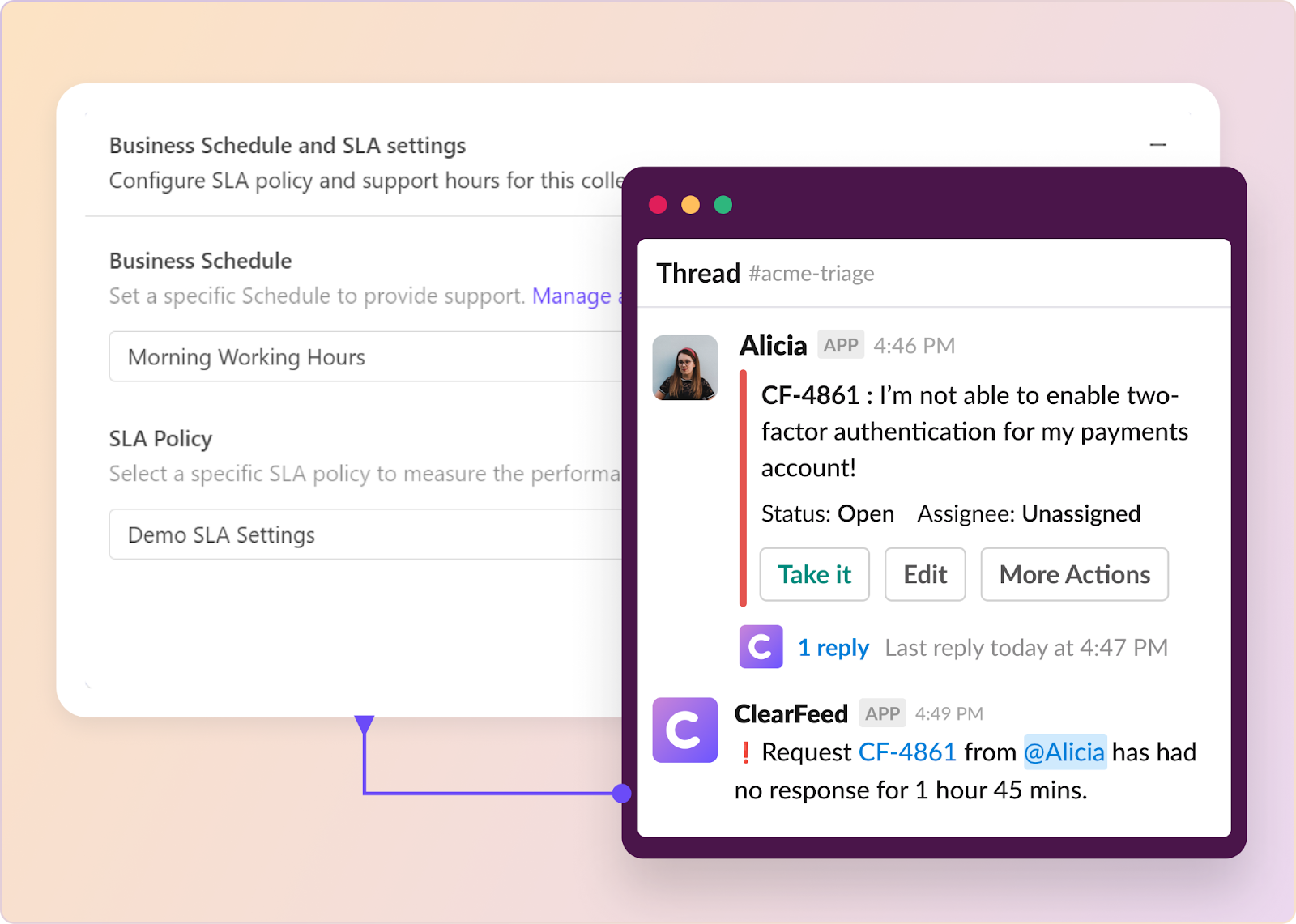 business hours in slack