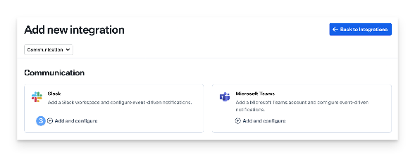 Add slack Integration