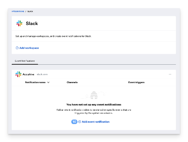 Add event notification