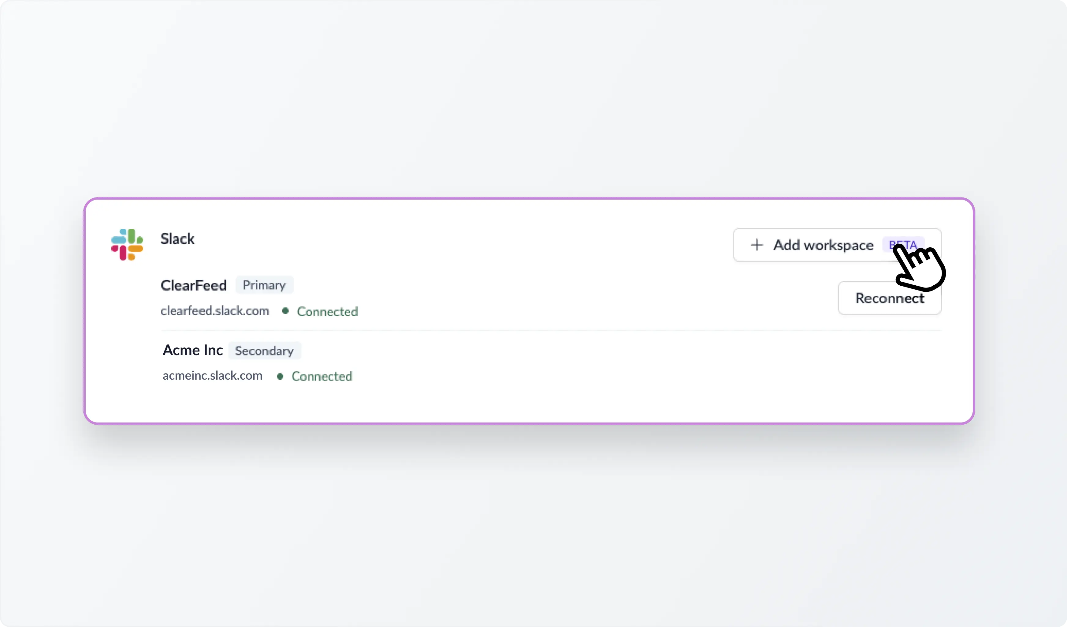 Connect Multiple Slack Workspaces