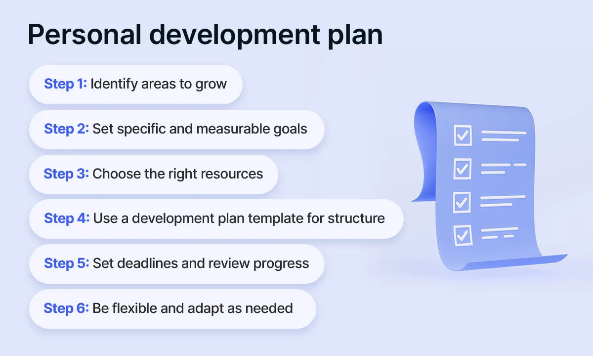 personal development plan for work