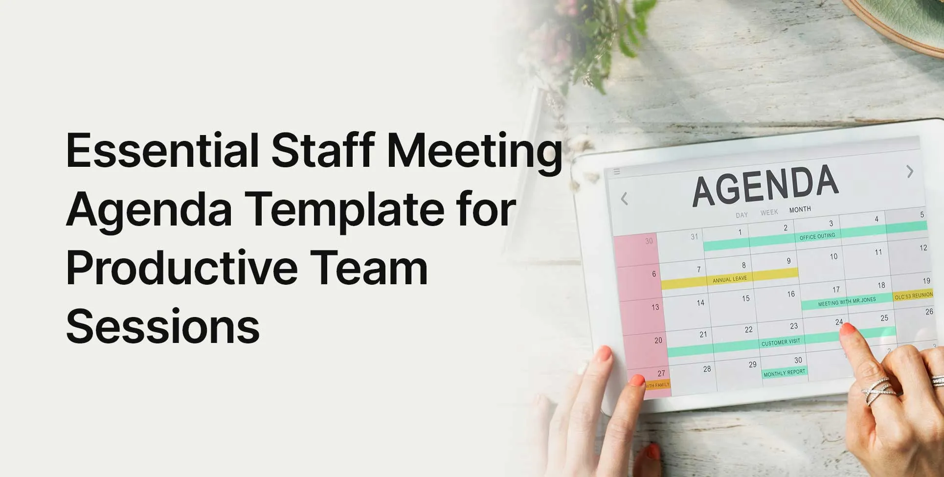 Essential Staff Meeting Agenda Template for Productive Team Sessions