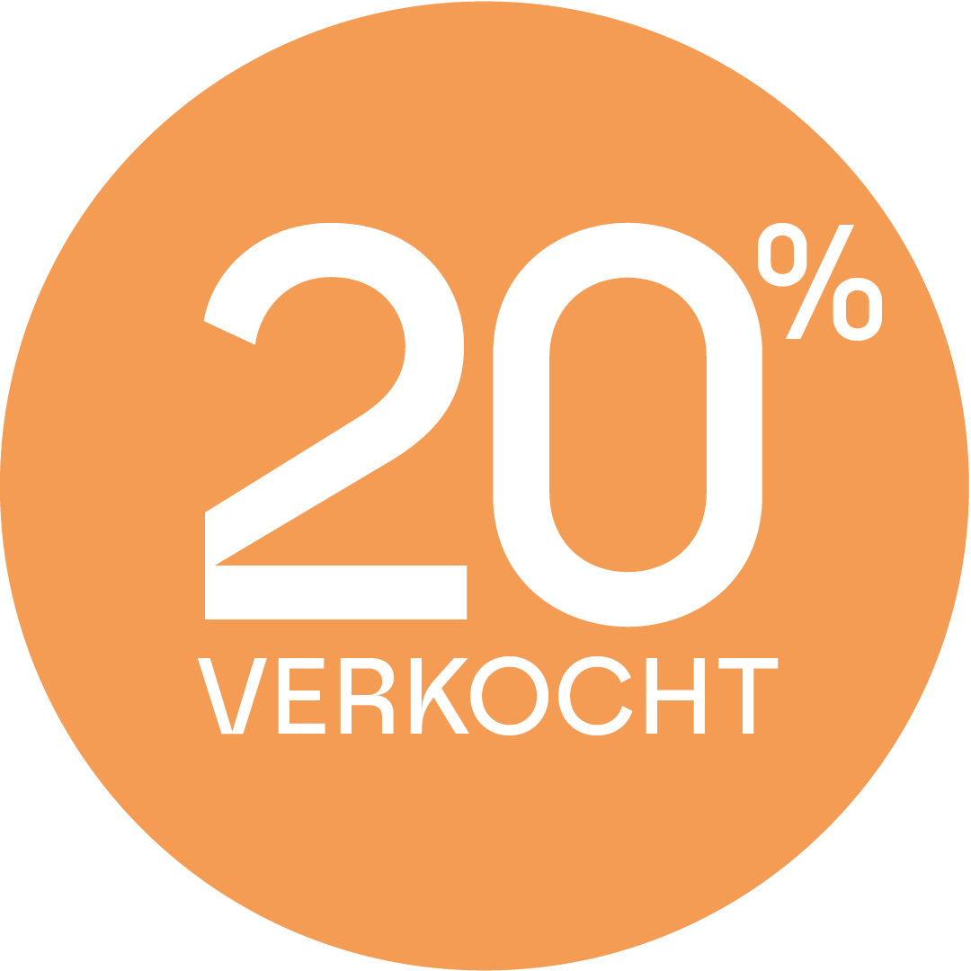 20% verkocht