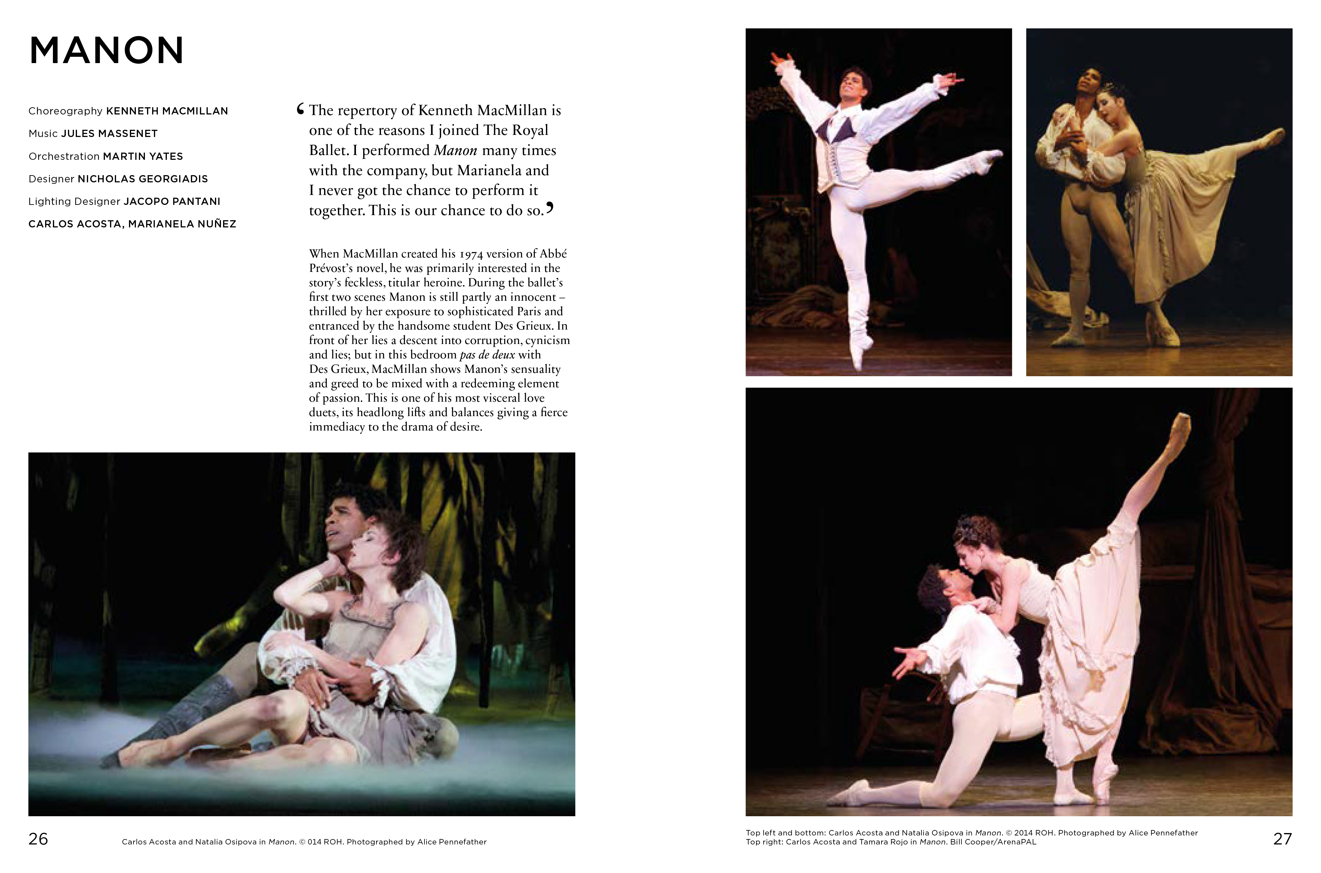 Inside spread for Manon