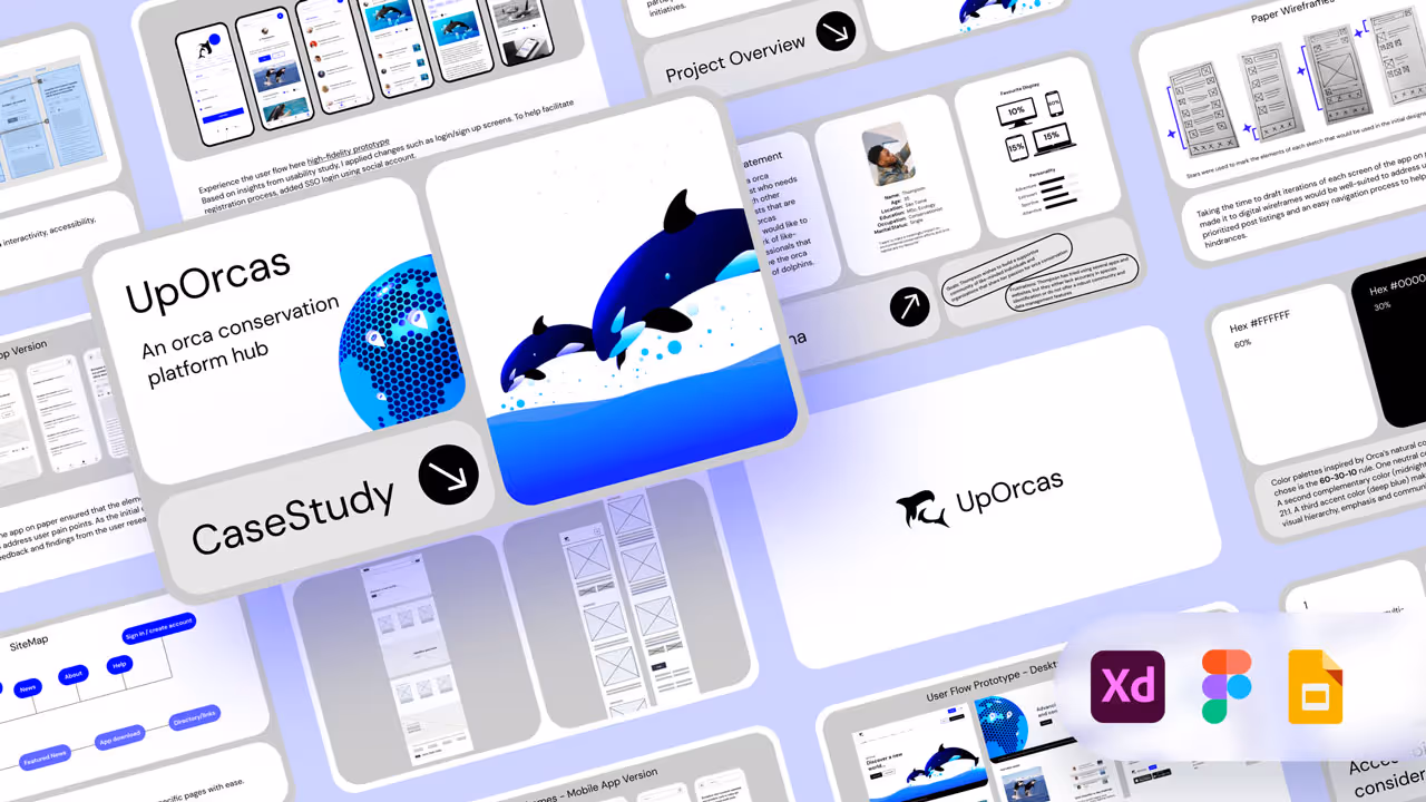 UpOrcas Figma wireframes and prototypes, usability testing insights, UI/UX for apps, inclusive design for African markets, responsive web design showcase, illustration, 3d design,