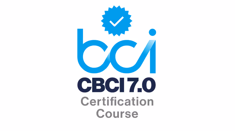 CBCI 6 week Online Training Course and CBCI Online Exam Bundle | BCI