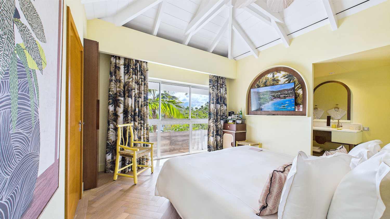 Jungle Room avec balcon privé et vue sur les jardins - Tropical Hôtel Saint-Barth