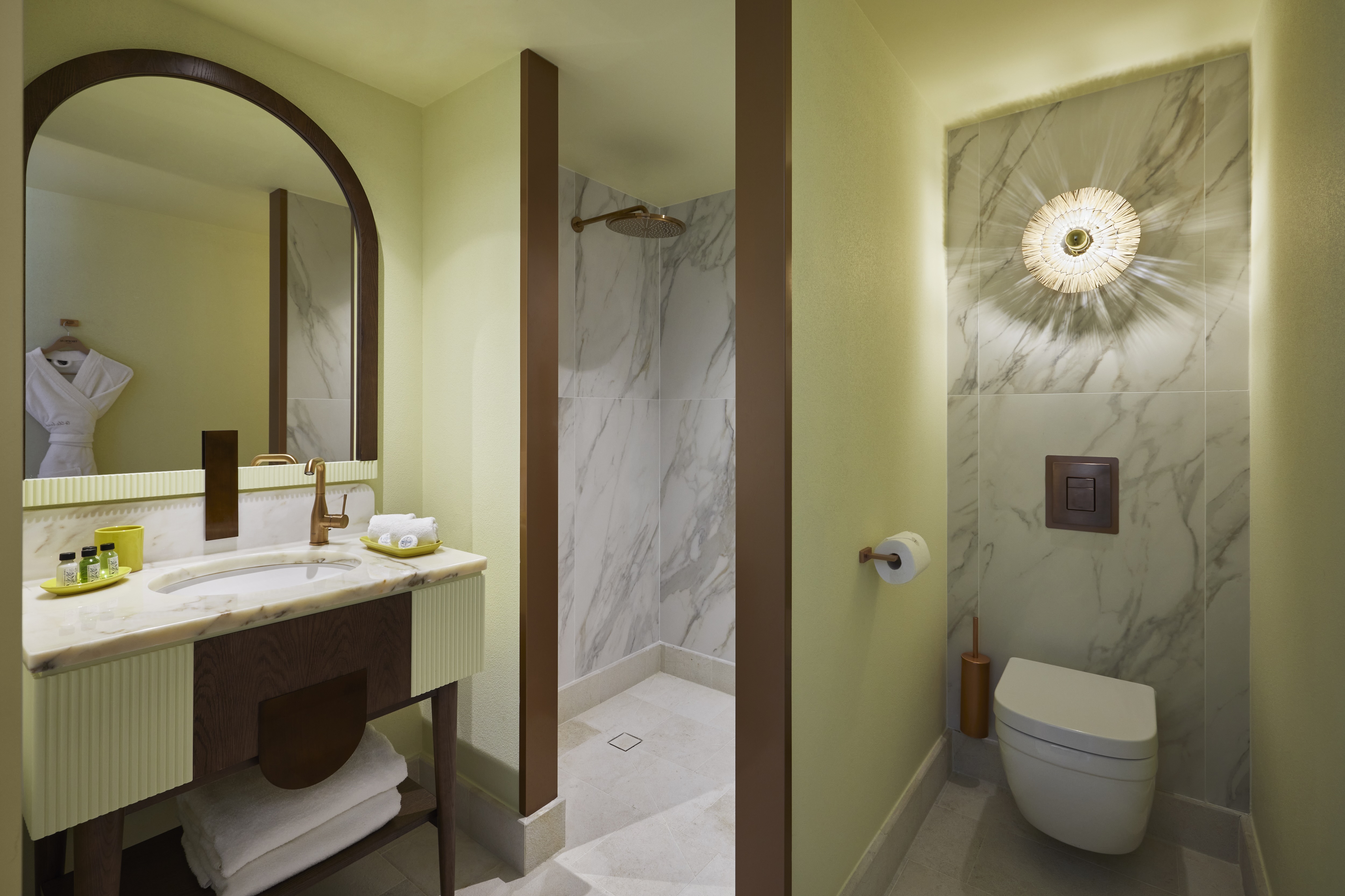 Rock View Suite Salle de bain avec douche à l'italienne - Tropical Hôtel Saint-Barth