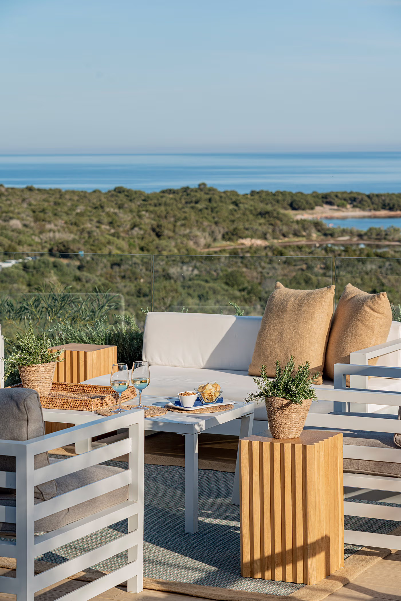 Sunset aperitivo by the sea