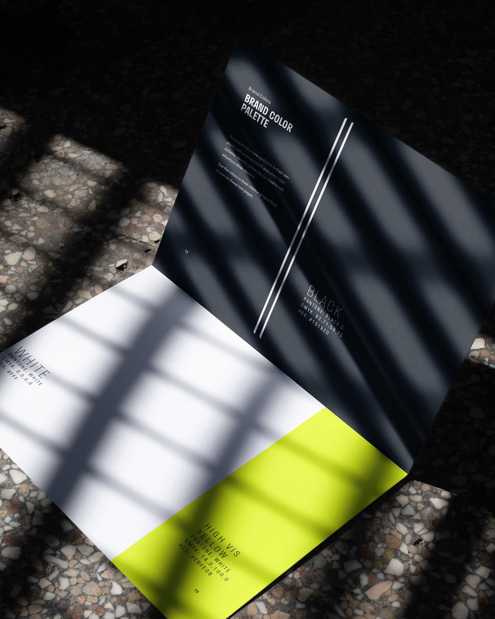 BRK Services brand guide and brand color pallette
