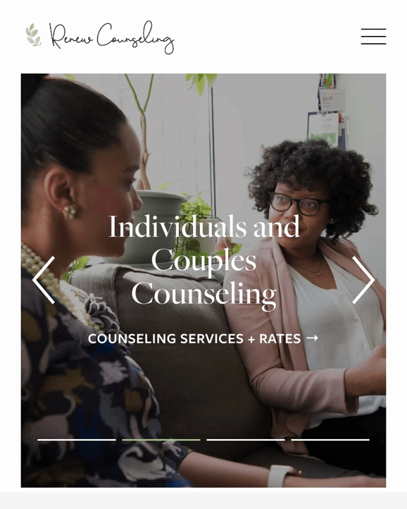 Renew Counseling (Richland, WA) Branded website