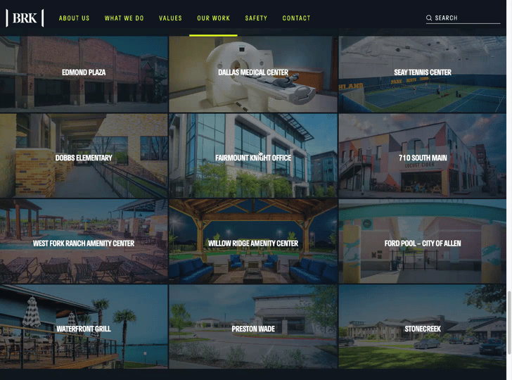 BRK Services branded website