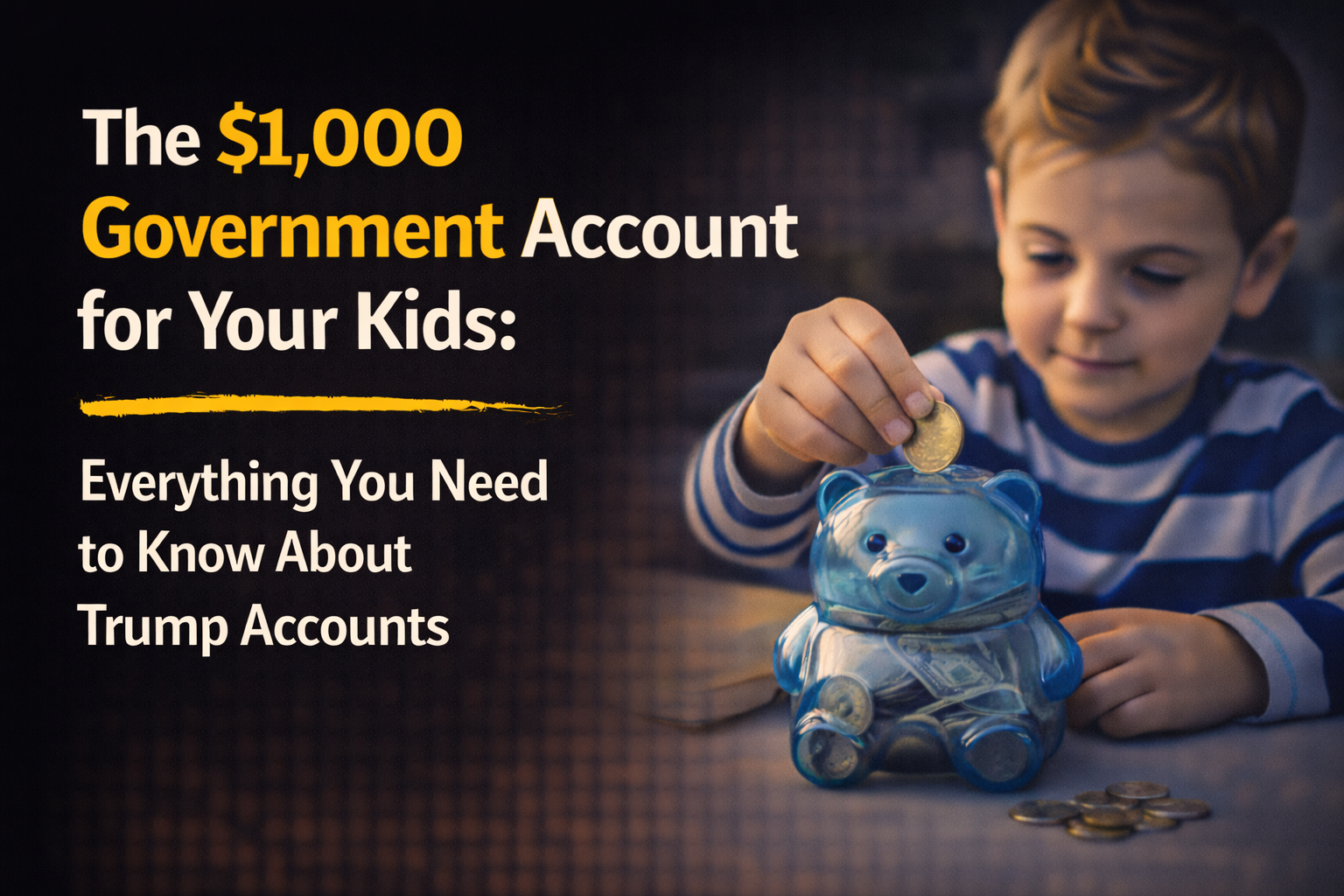 The $1,000 Government Account for Your Kids: Everything You Need to Know About Trump Accounts
