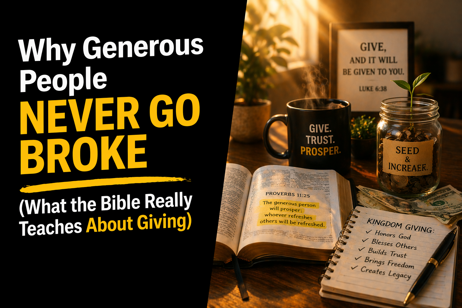 Why Generous People Never Go Broke (What the Bible Really Teaches About Giving)