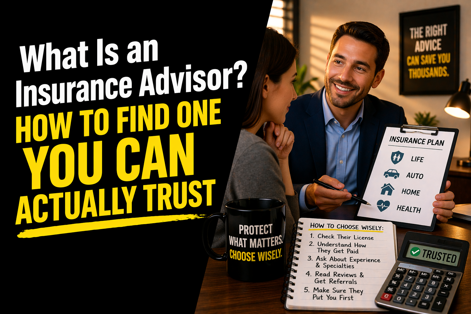 What Is an Insurance Advisor? How to Find One You Can Actually Trust