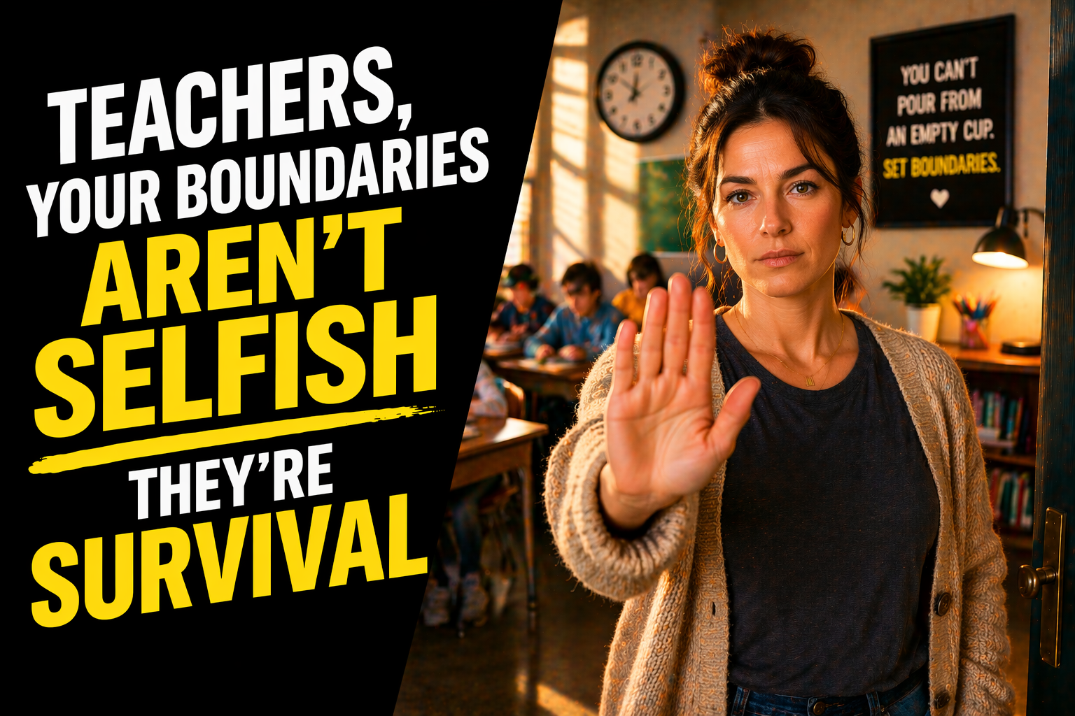 Teachers, Your Boundaries Aren't Selfish — They're Survival