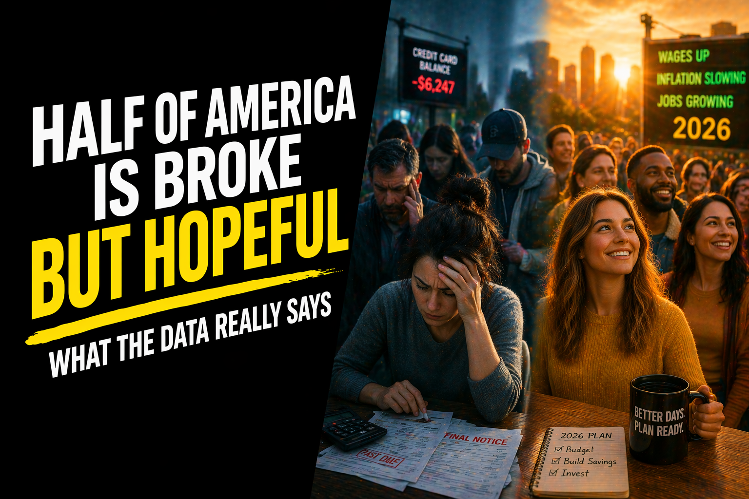Half of America Is Broke and Hopeful at the Same Time — Here's What the Data Really Says About Your Money in 2026