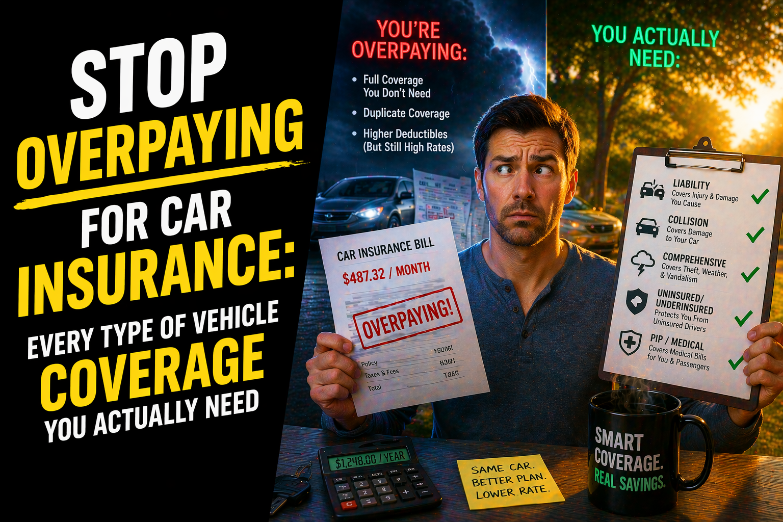 Stop Overpaying for Car Insurance: Every Type of Vehicle Coverage You Actually Need