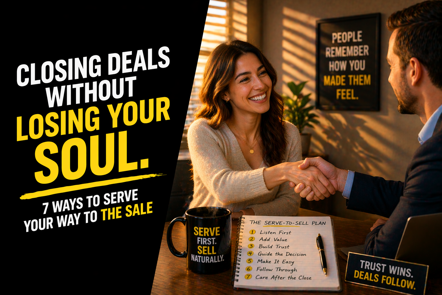 Closing Deals Without Losing Your Soul: 7 Ways to Serve Your Way to the Sale