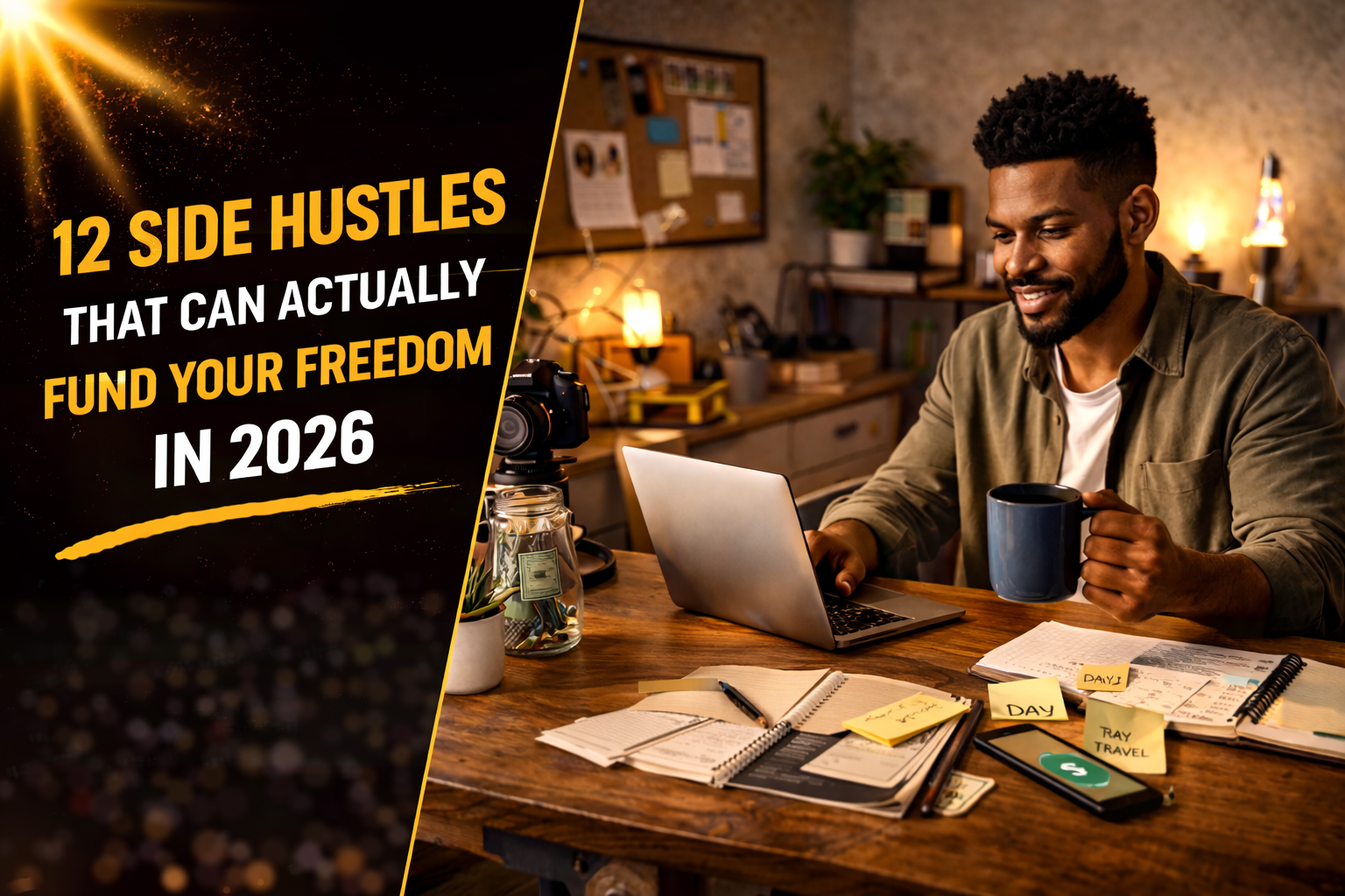 12 Side Hustles That Can Actually Fund Your Freedom in 2026
