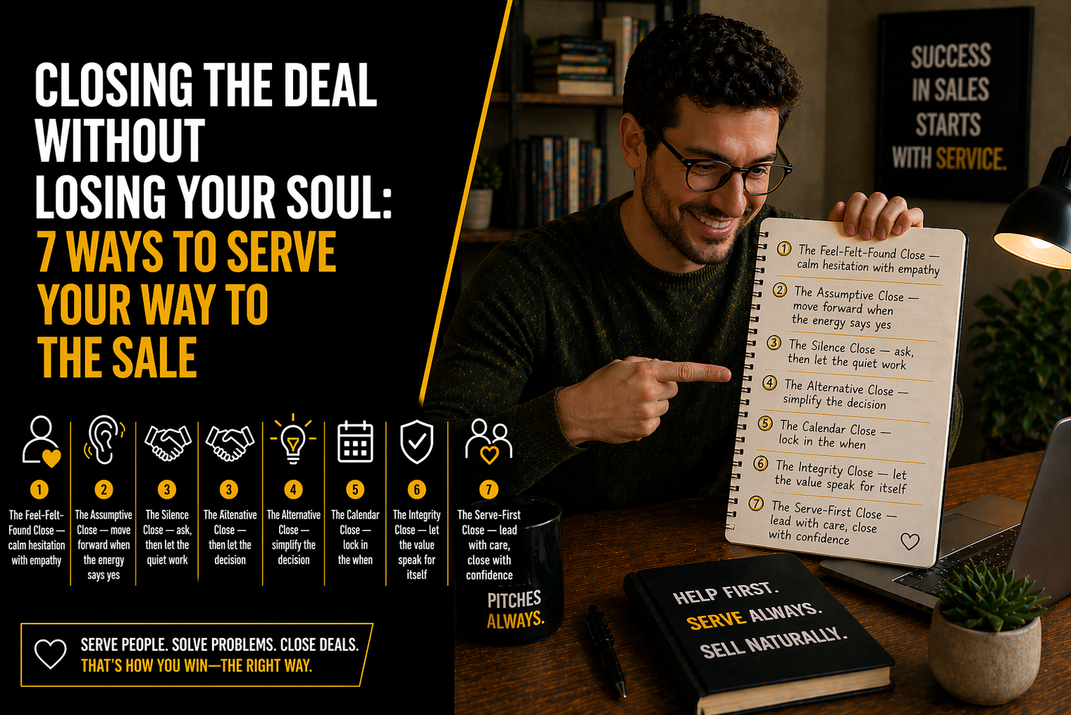 Closing the Deal Without Losing Your Soul: 7 Ways to Serve Your Way to the Sale