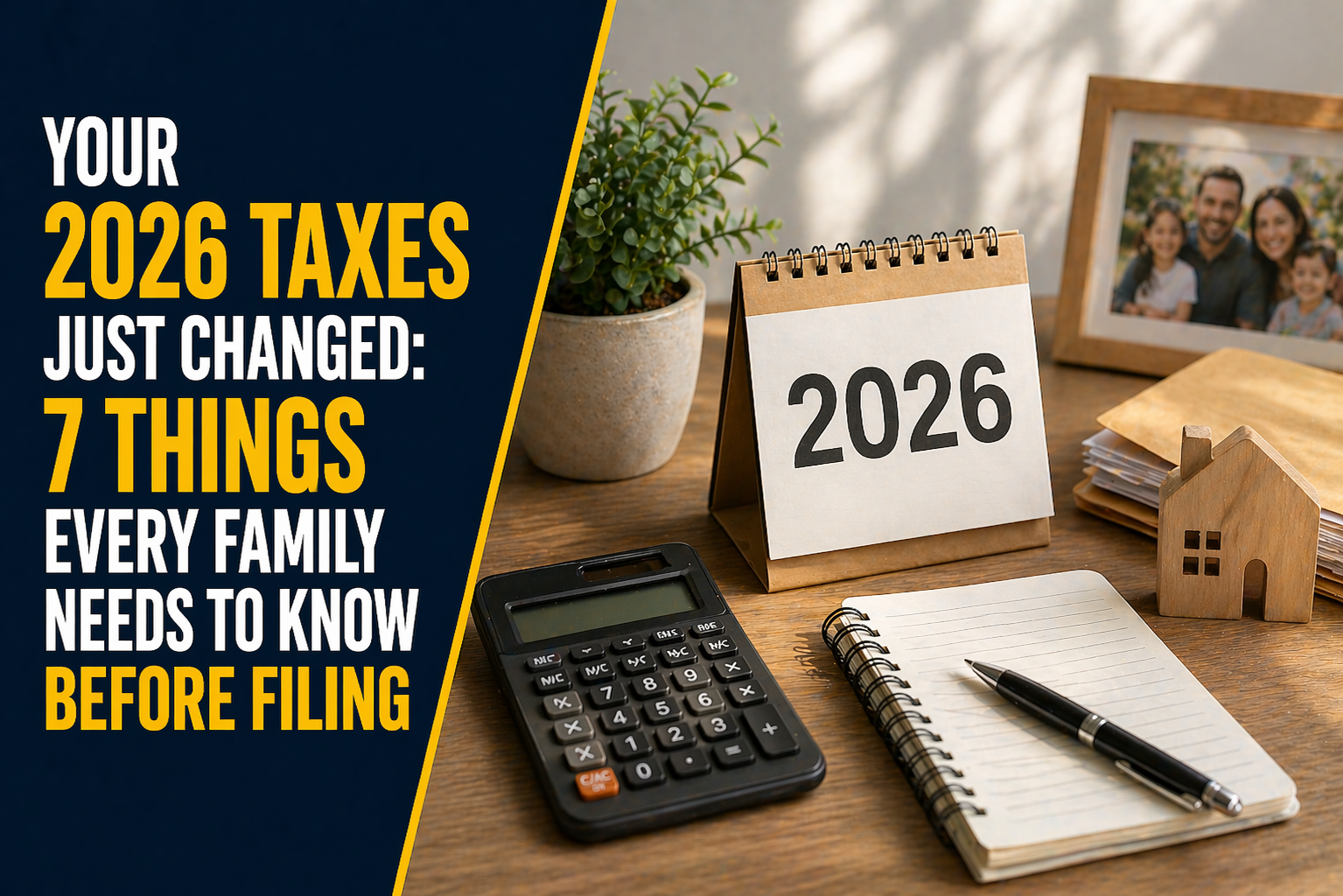 Your 2026 Taxes Just Changed: 7 Things Every Family Needs to Know Before Filing