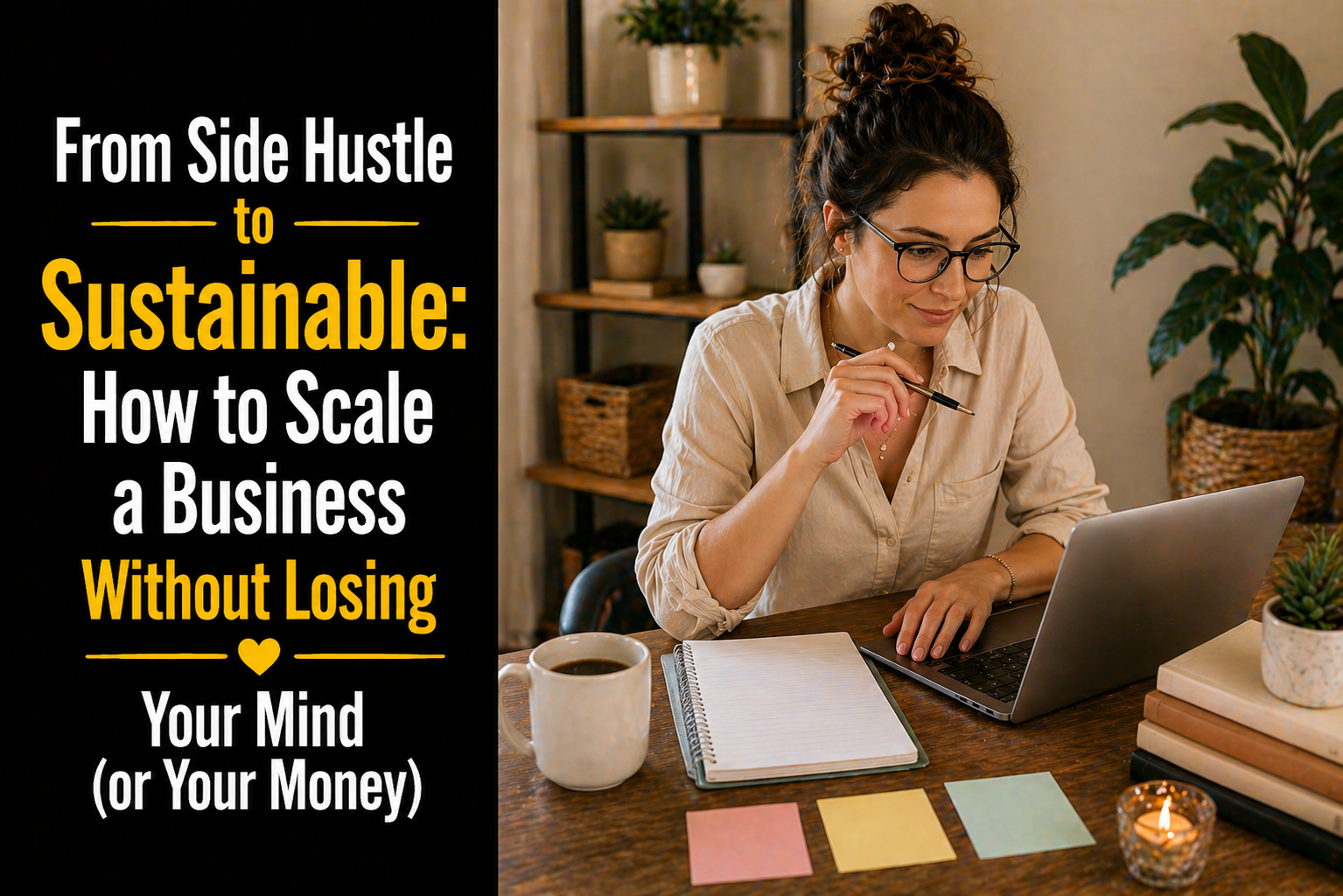 From Side Hustle to Sustainable: How to Scale a Business Without Losing Your Mind (or Your Money)