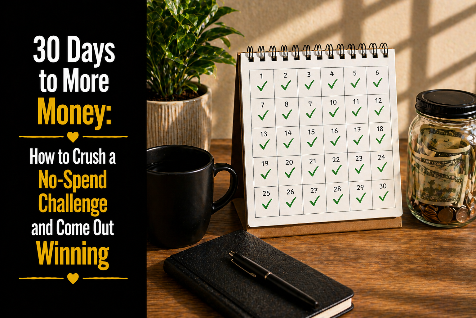 30 Days to More Money: How to Crush a No-Spend Challenge and Come Out Winning