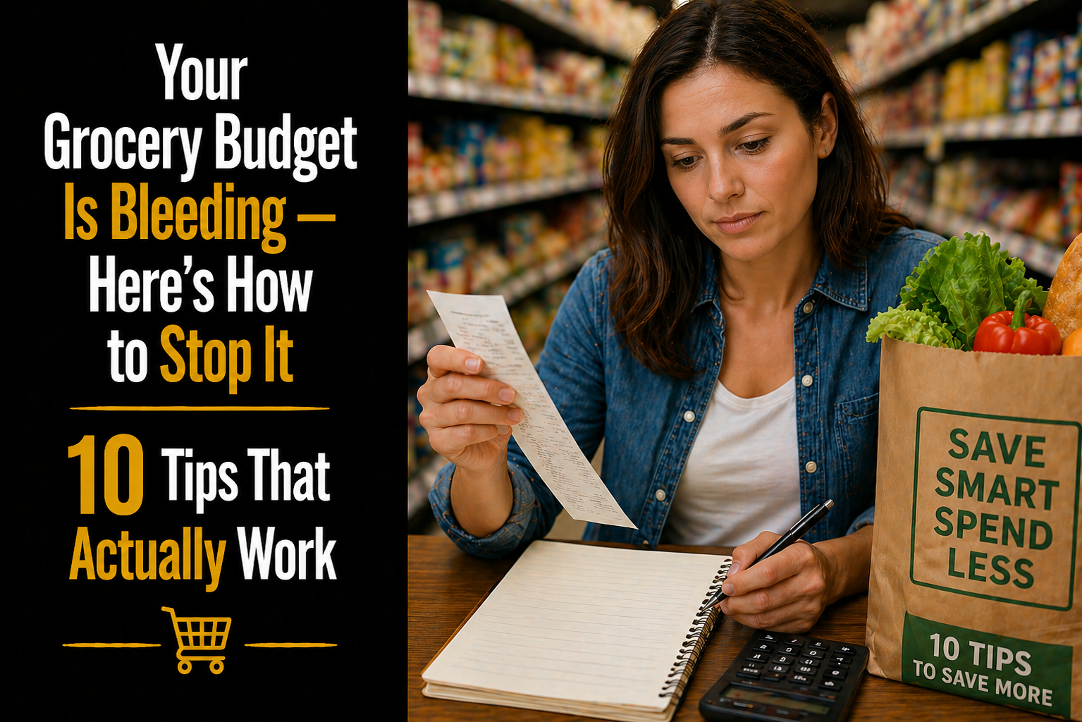 Your Grocery Budget Is Bleeding — Here's How to Stop It (10 Tips That Actually Work)