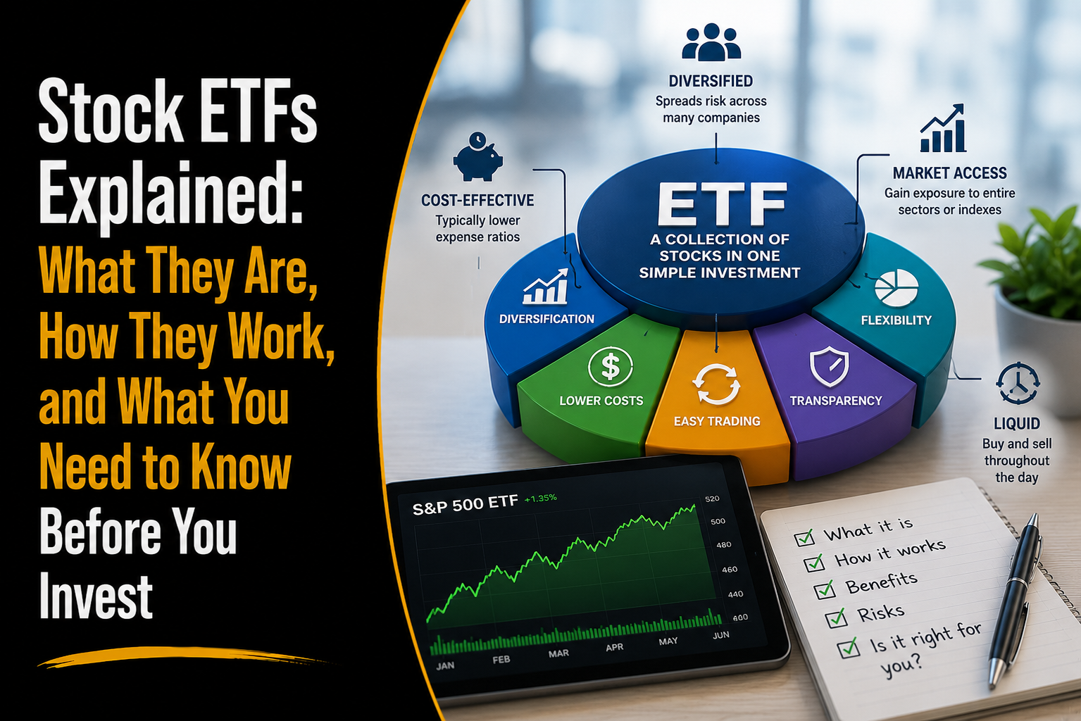 Stock ETFs Explained: What They Are, How They Work, and What You Need to Know Before You Invest